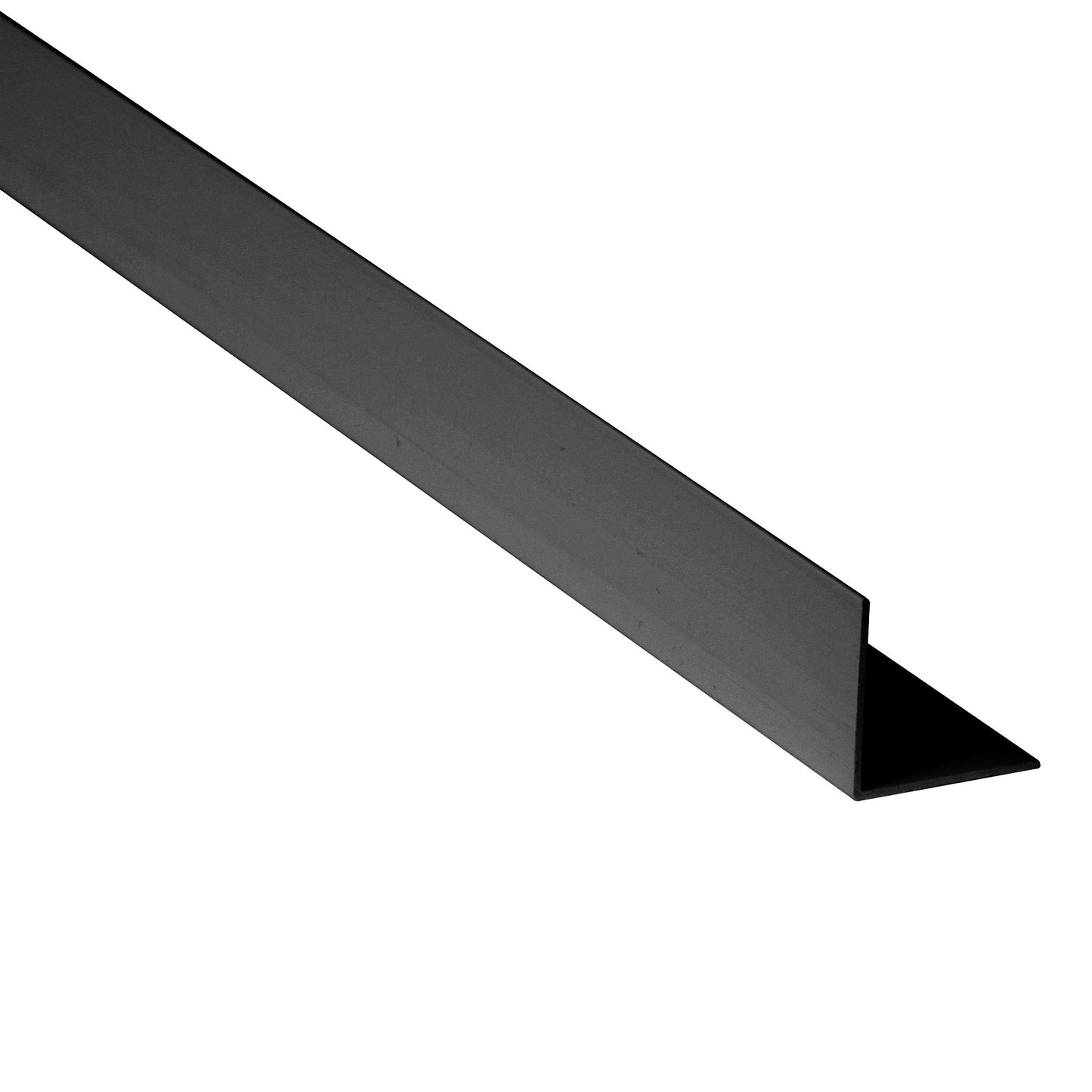 Black corner angle profile 35mm x 35mm on a white background