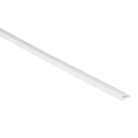 rigid pvc j section capping trim edge board white 6mm